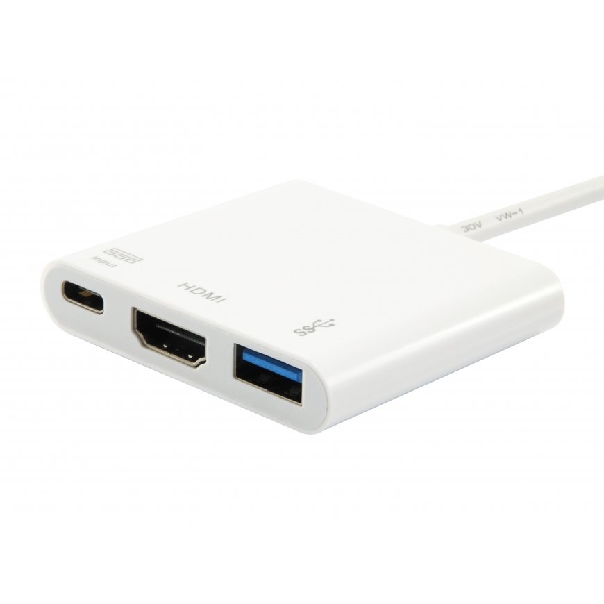 Equip 133461 dokstacija USB 3.2 Gen 1 (3.1 Gen 1) Type-C Balts – 3
