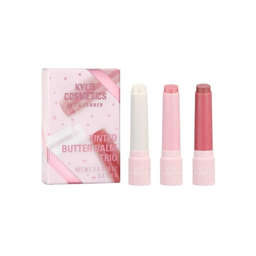 Kylie Cosmetics Tinted Butter Balm Trio Set lip balm set, 3 x 2.4 ml