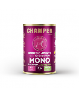 CHAMPER Bones & Joints Lamb - wet dog food - 400g