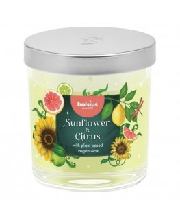 Bolsius Floral Fusion Scented Candle 80x72mm Sunflower & Citrus