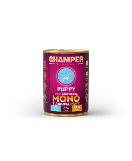 CHAMPER Щенок Индейка - консервированный корм для собак - 400 г