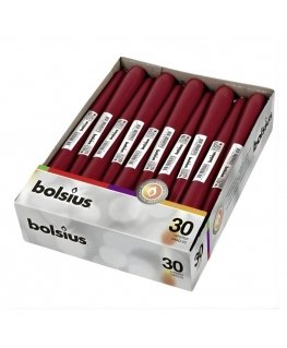 Bolsius Table Candle 245/24mm Dark Red 1pc