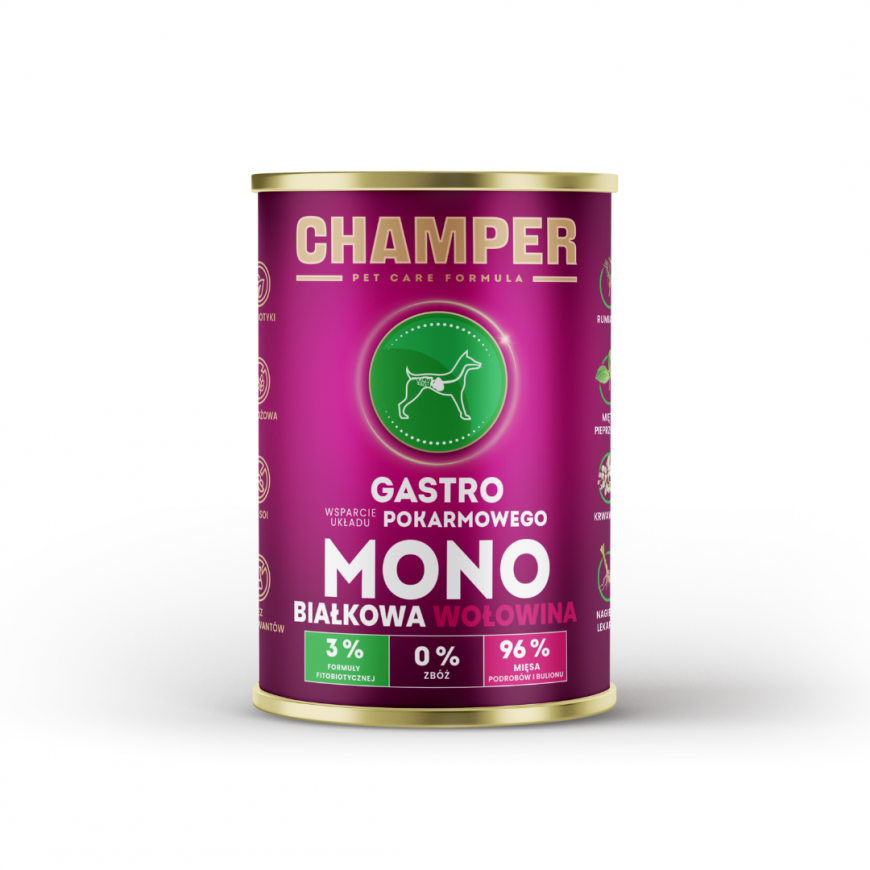 CHAMPER Gastro liellopu gaļa - mitrie