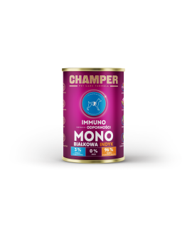 CHAMPER Immuno Turkey - влажный корм для собак - 400 г