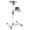 Techly ICA-TB TPM-6 передвижная тумба/стойка для мультимедиа Белый Тележка для мультимедиа
