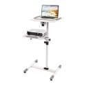 Techly ICA-TB TPM-6 käru & statiiv multimeediaseadmele Valge Multimeedia ratastega käru
