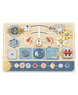 Tooky Toys Wooden Space Montessori Board Tooky Toy Astronaut Control Panel