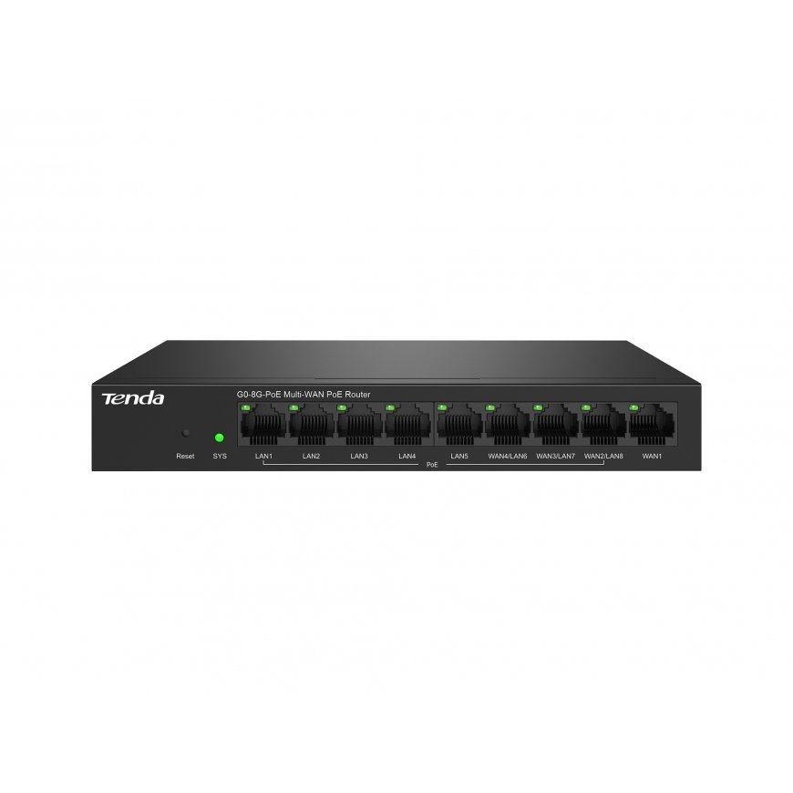 Tenda G0-8G-PoE ar vadiem pievienojams rūteris