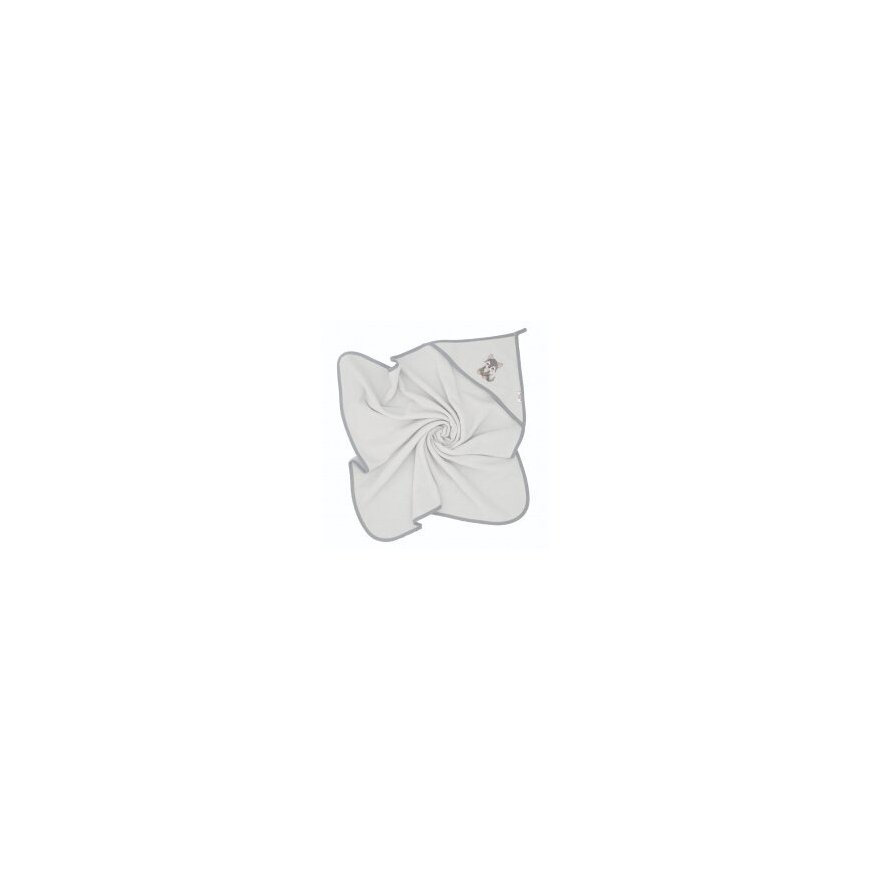 Baby Ono Bocioland полотенце с капюшоном флисовое 100x100 серый волк BL226