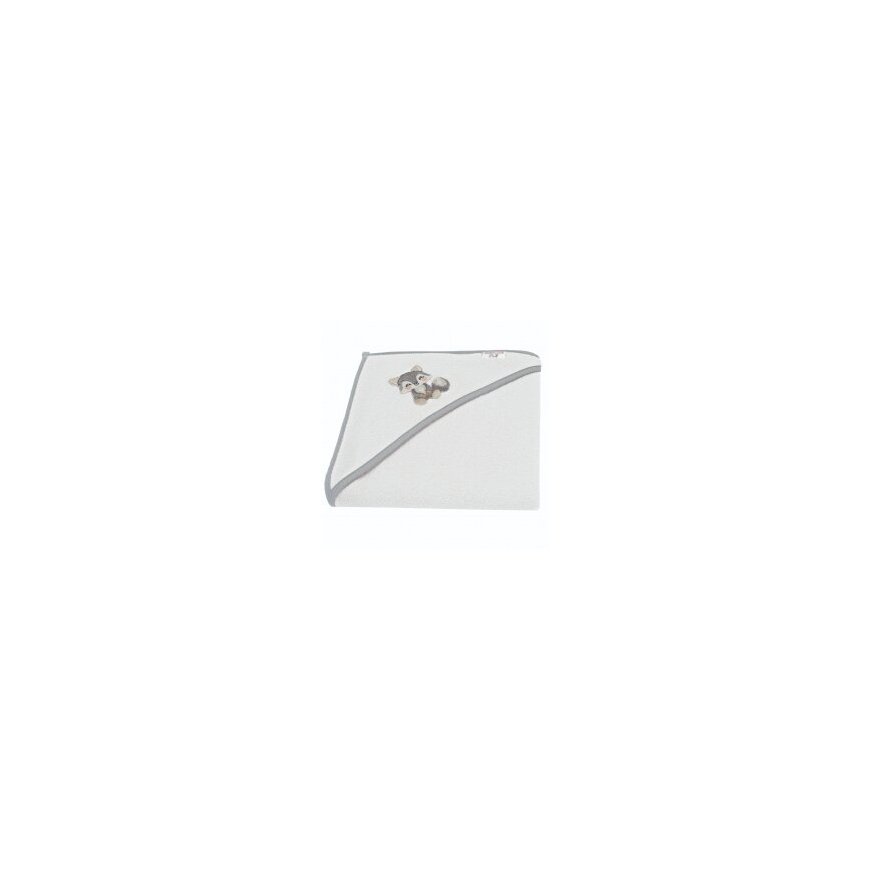 Baby Ono Bocioland huppu-pyyhe frotee 100x100 harmaa susi BL226 – 2