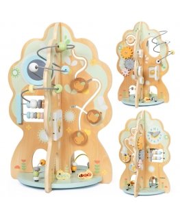 Tooky Toys Wooden Sensory Pyramid with Bear Tooky Toy