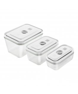 ZWILLING FRESH & SAVE Stačiakampio formos „Box“ Pilka, Permatomas 3 vnt
