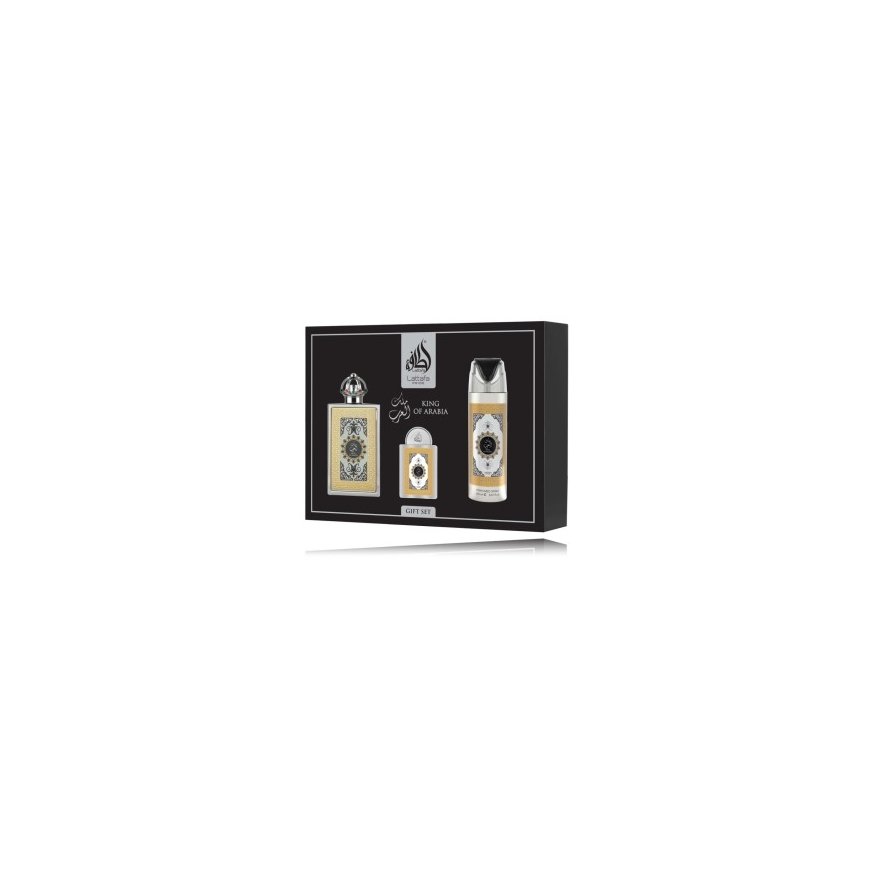 Lattafa King Of Arabia EDP 100ml + EDP 20ml + Dezodorants 200ml