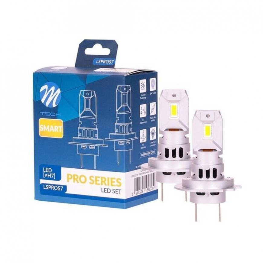 M-TECH LED Lemputė H7, 2vnt. rinkinys 42W 12V – 2