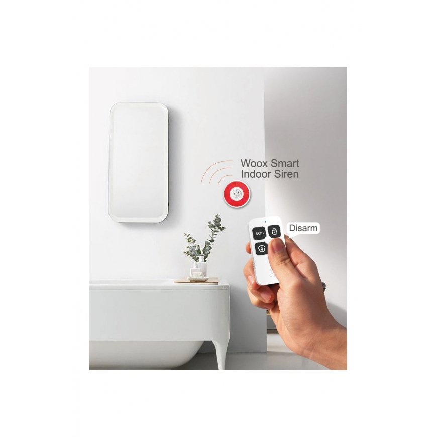 WOOX R7054 nuotolinio valdymo pultelis „ZigBee“ Apsaugos sistema Spaudžiamieji mygtukai – 3