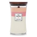 WoodWick Blooming Orchard Trilogy Large Jar восковая свеча Круглый Персик, Розовый, Белый 1 шт