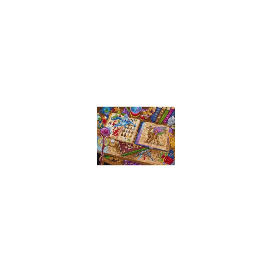 Letistitch Cross Stitch Embroidery Kit "Dragon Studio" 38x29 cm SLETIL9965