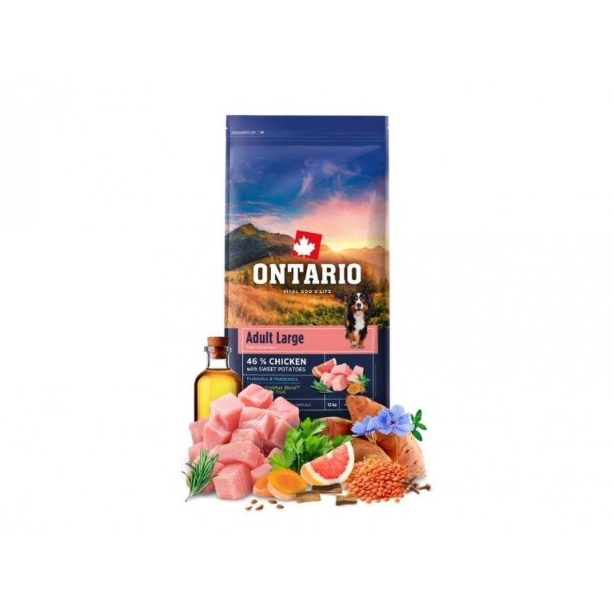 Ontario Adult Large vistu un saldās kartupeļi 12kg
