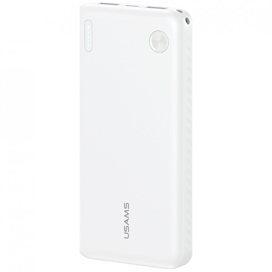 Powerbank USAMS PB83 2xUSB-A 1xUSB-C 10000mAh baltas
