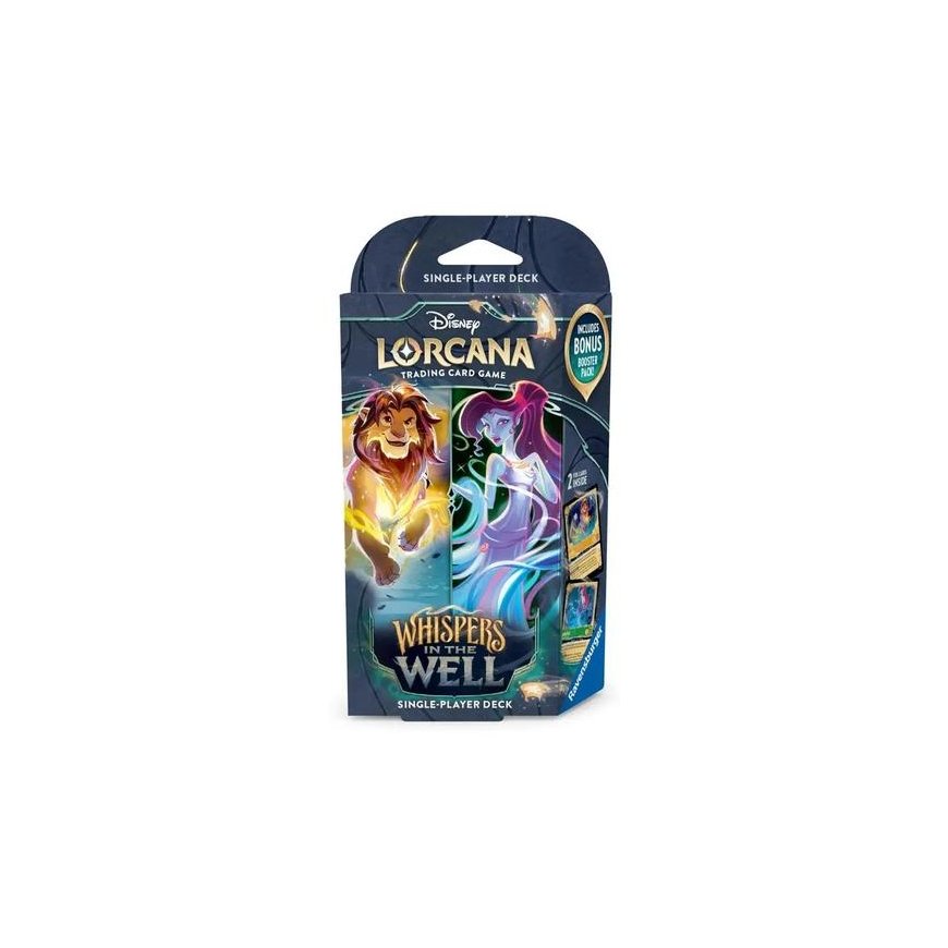 Disney Lorcana Whispers in the Well starter deck Amber & Emerald