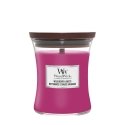 WoodWick Wild Berry & Beets vaska svece Cilindrs Piparmētra, Ozolkoks, Oranžs, Orris, Pačūlija, Aven
