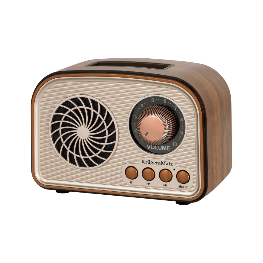 Portable Analog Solar Radio Kruger & Matz model KM0834