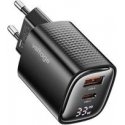 Verkkovirtalähde 3MK Hyper Charger PD 33W GaN QC4+ PPS AFC FCP SCP USB-A + USB-C musta Verkkovirtalähde 3MK Hyper Charger PD 33W GaN QC4+ PPS AFC FCP SCP USB-A + USB-C musta