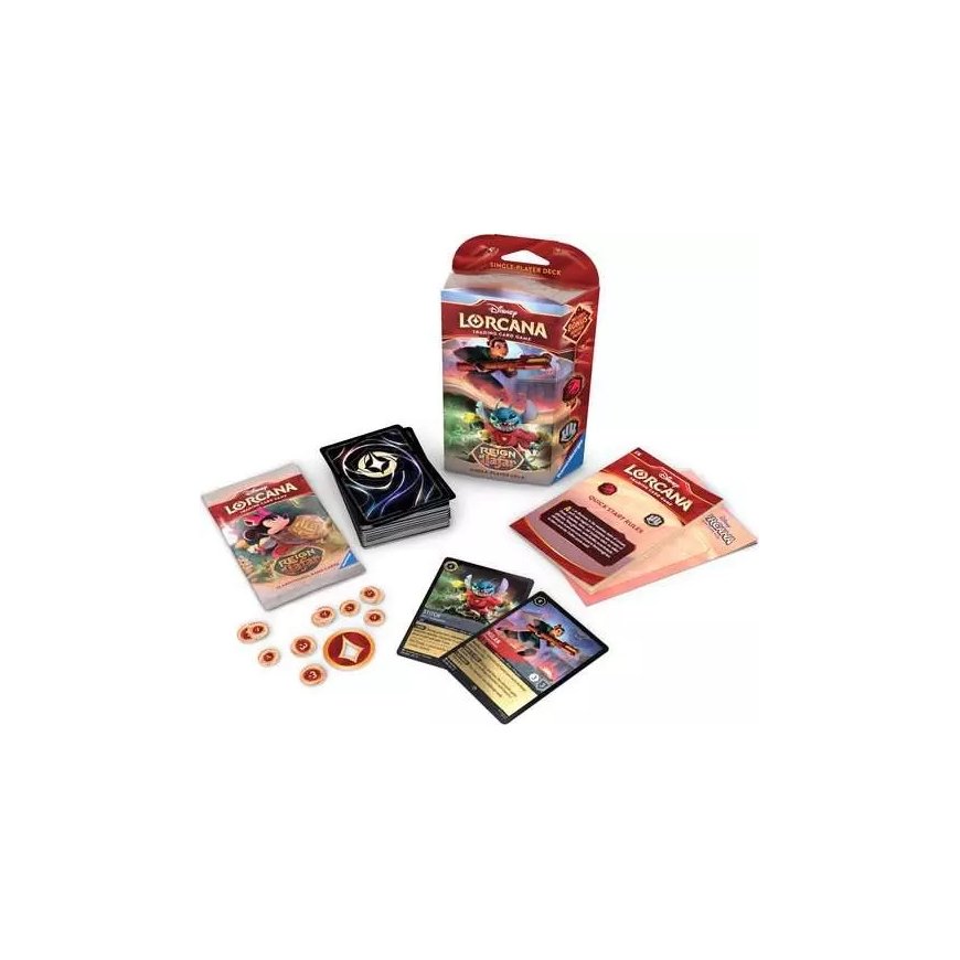 Ravensburger Disney Lorcana TCG:Reign Of Jafar Single-Player Deck: Ruby & Steel – 3