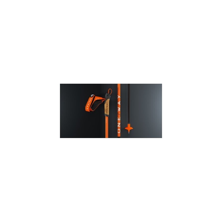 One Way Ski Pole Oneway Replacement Part Orange