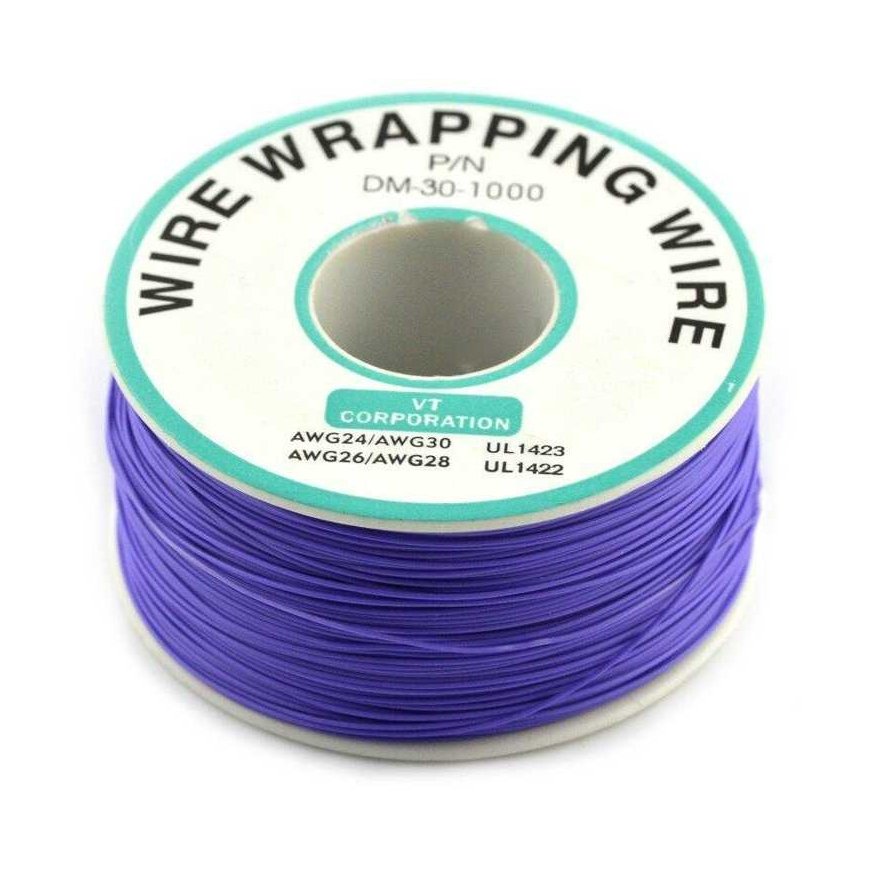 Oem izolēta PVC pārklāta 30AWG vadi vītne 820Ft - violeta