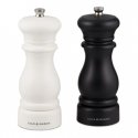 White wooden pepper mill 5x26 cm