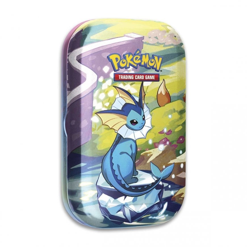 Pokemon TCG - Scarlet & Violet - Призматические Эволюции Мини-Жестяная банка Вапореона – 2