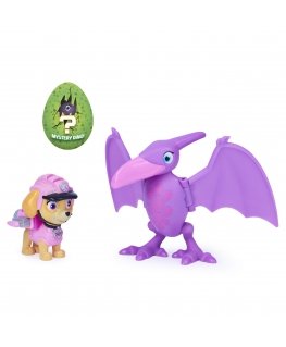PAW Patrol , Dino Rescue Skye and Dinosaur Action Figure Set, for Kids Aged 3 and up