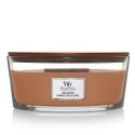 WoodWick Santal Myrrh vaska svece Elipses veida Dzintars, Citrons, Koks Brūns 1 pcs WoodWick Santal Myrrh vaska svece Elipses veida Dzintars, Citrons, Koks Brūns 1 pcs
