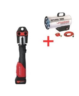 Akumuliatorinis presas ROTHENBERGER Romax 4000 rinkinys TH16-20-26mm 4Ah AMPShare