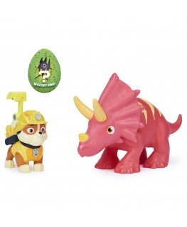 PAW Patrol , Dino Rescue Rubble and Dinosaur Action Figure Set, for Kids Aged 3 and up