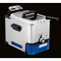 Tefal Oleoclean Pro Inox & Design FR8040 Viens 3,5 L 2300 W Melns, Nerūsējošs tērauds
