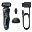 Braun Series 5 51-M1200s бритва для мужчин Сеточная бритва Триммер Черный, Синий