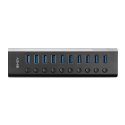 Lindy 43370 sąsajos šakotuvas USB 3.2 Gen 1 (3.1 Gen 1) Type-B 5000 Mbit/ai Juoda