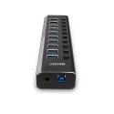 Lindy 43370 sąsajos šakotuvas USB 3.2 Gen 1 (3.1 Gen 1) Type-B 5000 Mbit/ai Juoda