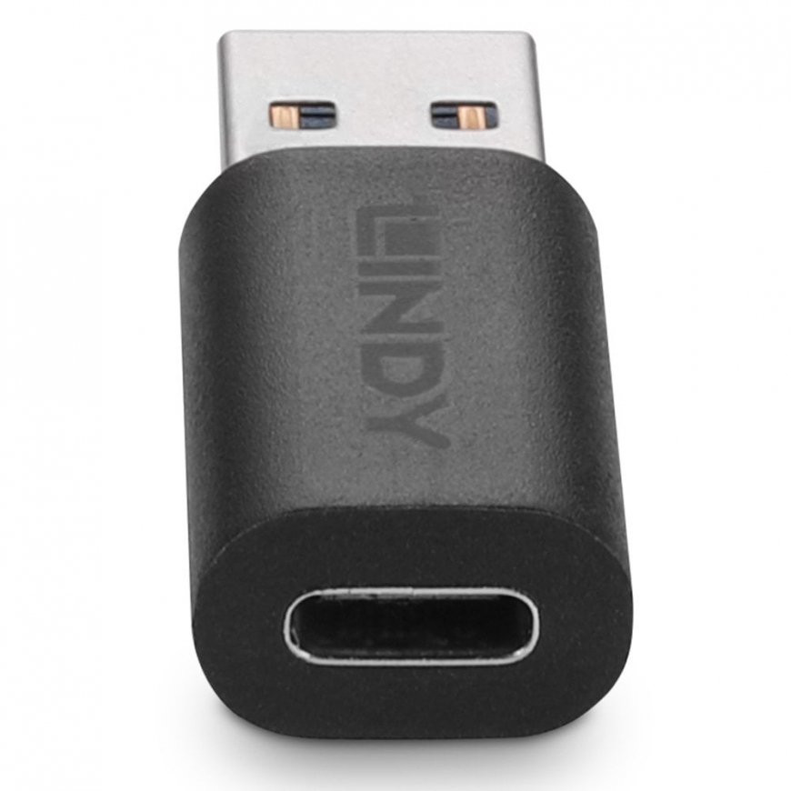 Lindy 41904 kaapelin sukupuolenvaihtaja USB 3.2 Type A USB 3.2 Type C musta – 3