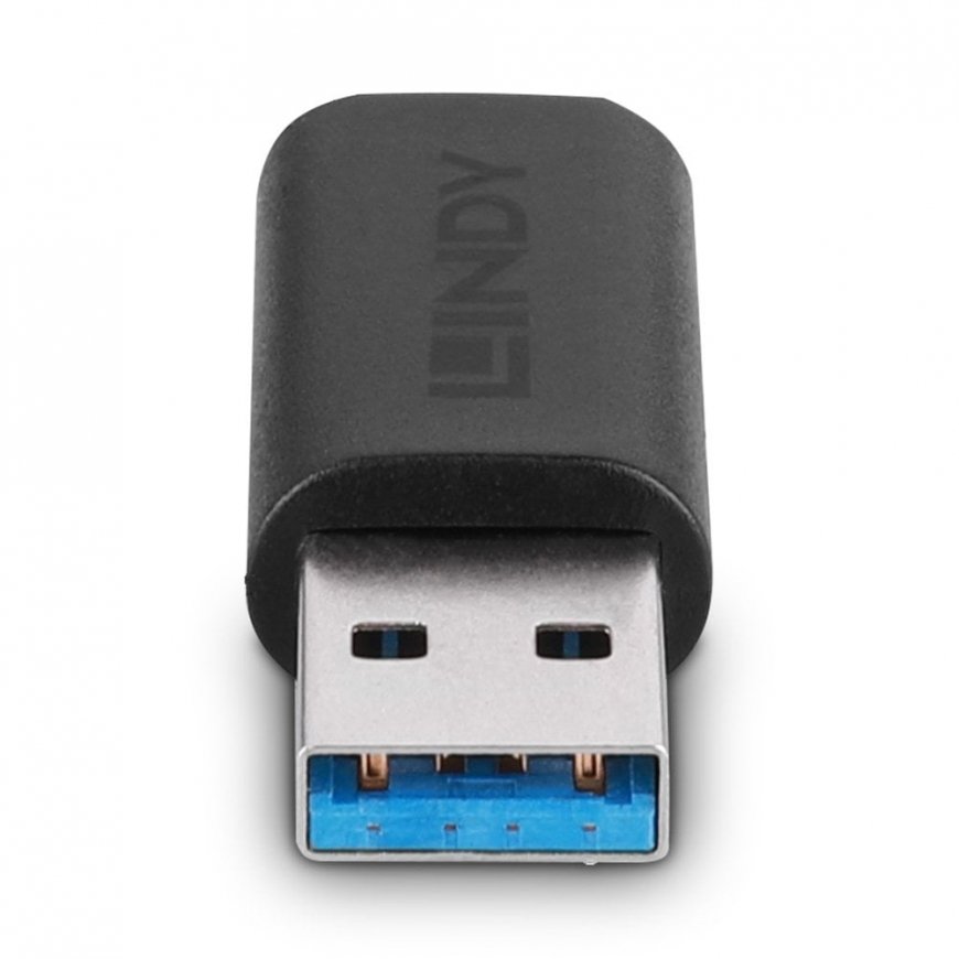Lindy 41904 kabeļu spraudņu pāreja USB 3.2 Type A USB 3.2 Type C Melns – 4