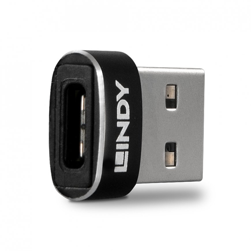 Lindy USB 2.0 Low Profile Type A to C Adapter – 2