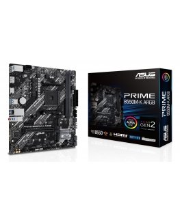 ASUS PRIME B550M-K ARGB AMD B550 AM4 lizdas „micro ATX“