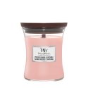 WoodWick Pressed Blooms & Patchouli Medium Jar vahakynttilä Pyöreä Vaaleanpunainen 1 kpl WoodWick Pressed Blooms & Patchouli Medium Jar vahakynttilä Pyöreä Vaaleanpunainen 1 kpl