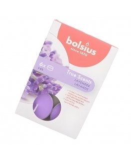 Bolsius True Scents Tealights Scented Candles Lavander 6pcs