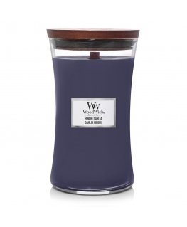 WoodWick Hinoki Dahlia wax candle Cylinder Violet 1 pc(s)