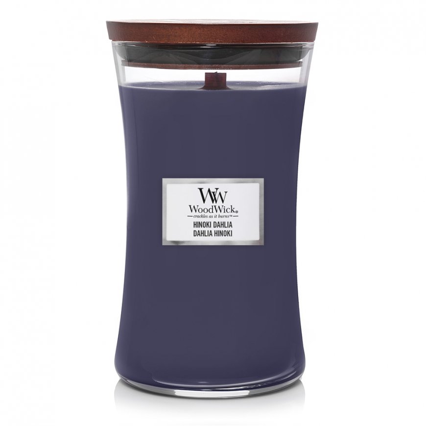 WoodWick Hinoki Dahlia vaska svece Cilindrs
