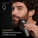 Braun BeardTrimmer 9 BT9560 barzdos kirpimo mašinėlė Baterija 52 2 cm „Wet & Dry“ Juoda, Sidabras Braun BeardTrimmer 9 BT9560 barzdos kirpimo mašinėlė Baterija 52 2 cm „Wet & Dry“ Juoda, Sidabras