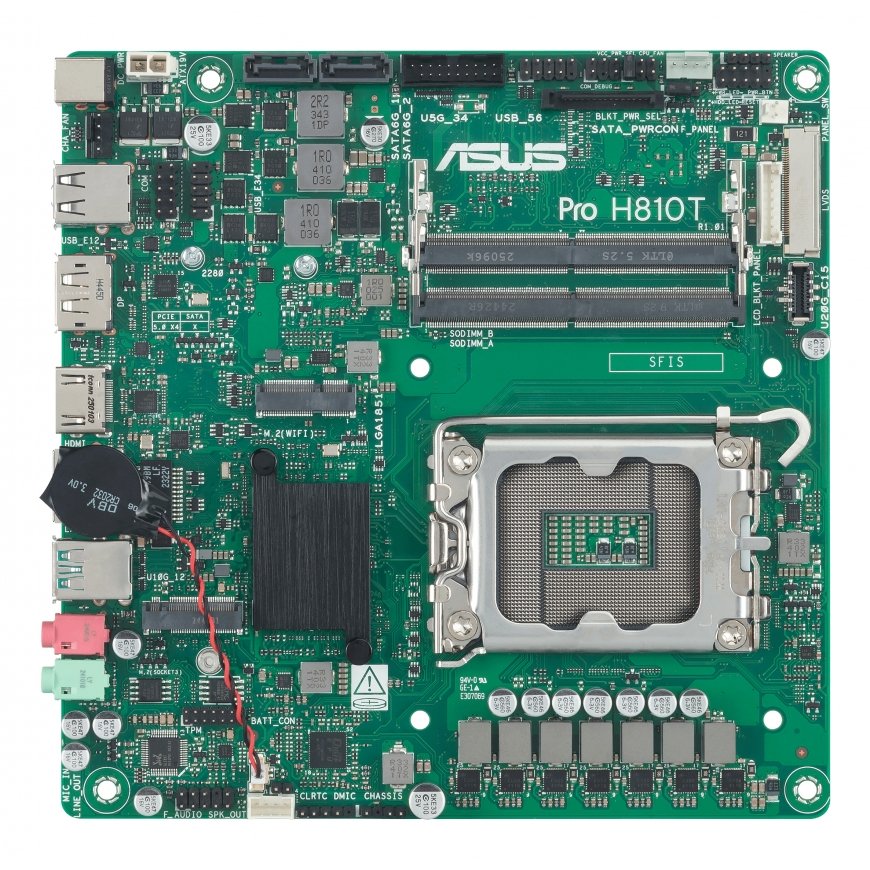 ASUS Pro H810T-CSM Intel H810 LGA 1851 (Socket V1) „mini ITXs“